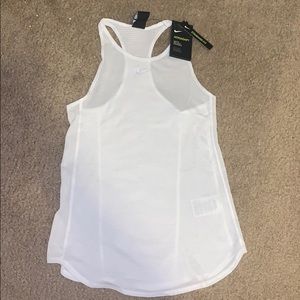 Nike white high neck tank